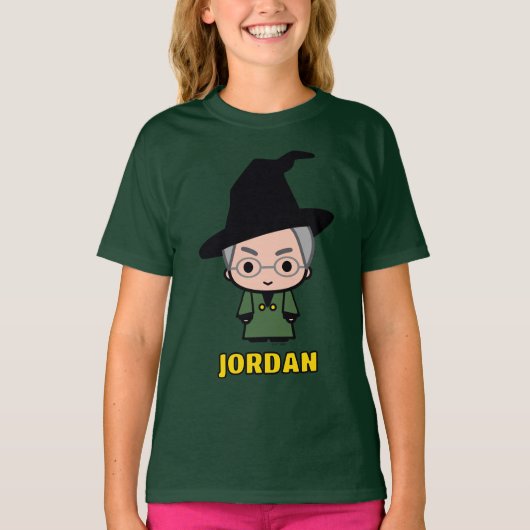 T-shirt Professor McGonagall Cartoon Character Art (Devant)