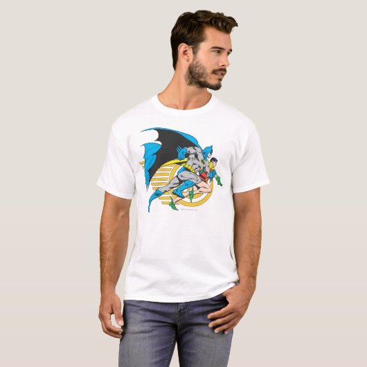 T-shirt Profil Batman & Robin (Devant entier)