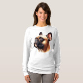 T-shirt Profil de chien de boxe (Devant entier)
