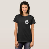 T-shirt Profil de chien Husky drôle (Devant entier)