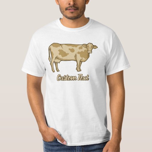 T-shirt profil de vache (Devant)