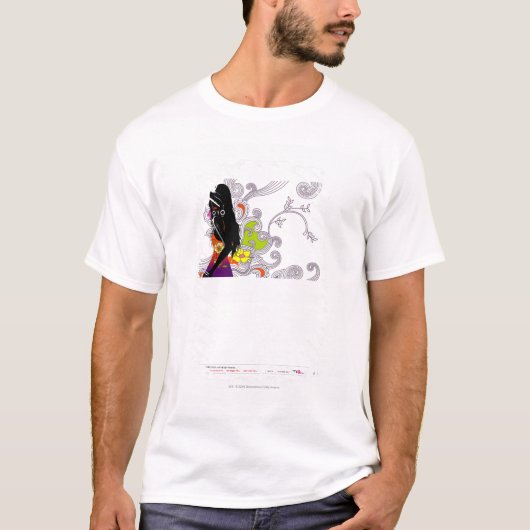 T-shirt Profil latéral d'une pose de femme (Devant)