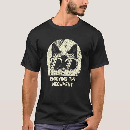 T-shirt Profiter du chat Meowment Kit de loisirs pour ch (Devant)