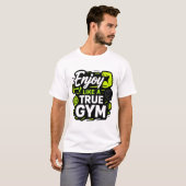 T-shirt Profitez comme un véritable design de forme physiq (Devant entier)