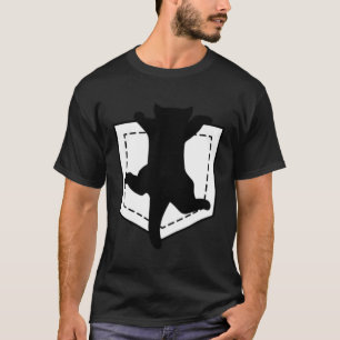 T-shirt Profitez de Funny Sarcastic Pocket Cat Novelty Gra
