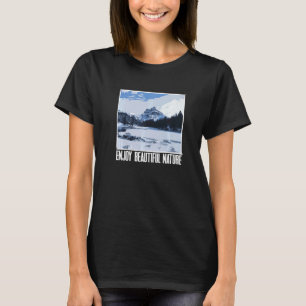 T-shirt Profitez de la belle nature montagnes alpines hive