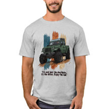 "Profitez de la route" Aventure Vintage Jeep Tout-