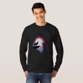 T-shirt Profitez de Mountain Night Wolf Graphisme Tee - sh (Devant entier)