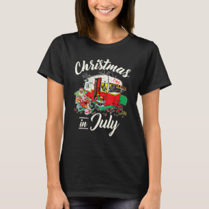 T-shirt Profitez De Noël En Juillet Hippie Rv Camping Camp