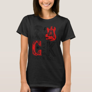 T-shirt Profitez de Rock & Roll Graphic Novelty Tee & Cool