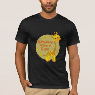 T-shirt Profitez de votre vie Kawaii jolie petite girafe j