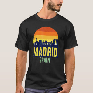 T-shirt Profitez de Wear Cool Madrid Espagne Skyline Graph