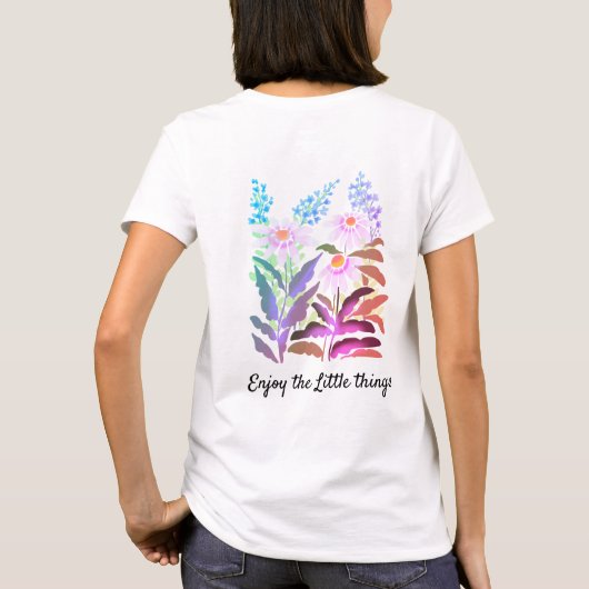 T-shirt Profitez des marguerites Little Things (Dos)