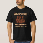 T-shirt Profitez d'être ingénieur en chef à la retraite (Devant)