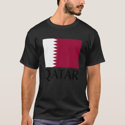 T-shirt Profitez du Cool Qatar Drapeau Graphique Tee - shi (Devant)