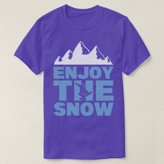 T-shirt Profitez Du Snowboard (Design devant)