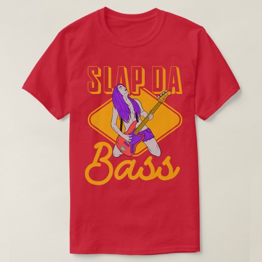T-shirt Profitez Slap Bass Guitare Jam Session Slap da bas (Design devant)