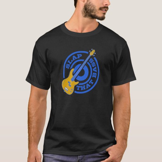 T-shirt Profitez Slap Bass Guitare Jam Session Slap That B (Devant)