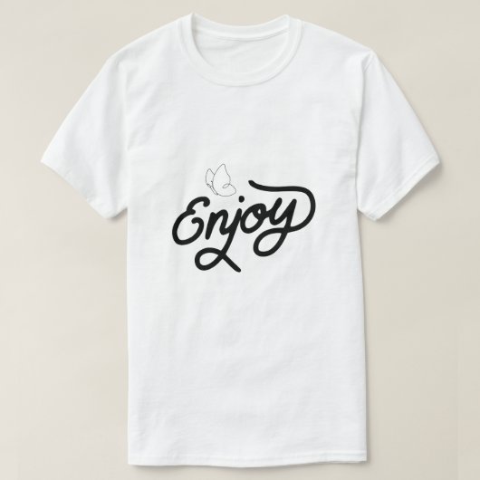 T-shirt Profitez – Typographie Positive Simple (Design devant)