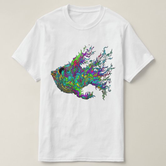 T-shirt profond de poisson de mer (Design devant)