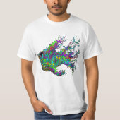 T-shirt profond de poisson de mer (Devant)