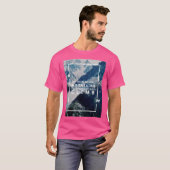 T-shirt Profond du cou - Manche de baseball Gold Steps (Devant entier)