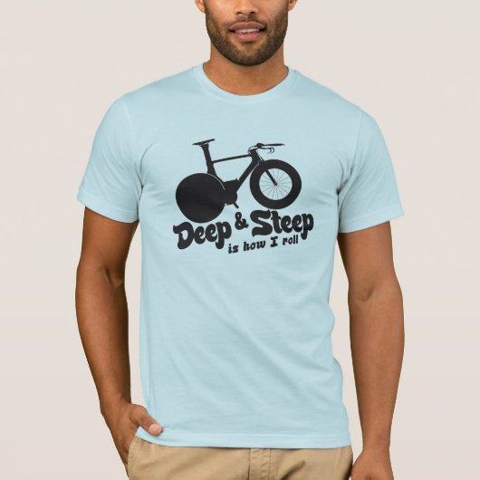 T-shirt Profond et raide qui est comment je roule (Devant)