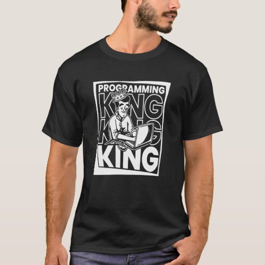 T-shirt Programmateur Coder King Programmer Programmer Sof (Devant)