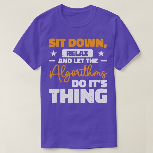 T-shirt Programmateur d'algorithme d'ordinateur Intellige (Design devant)