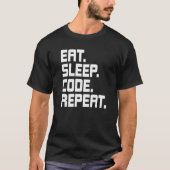 T-shirt Programmateur de codage de codage de répétition du (Devant)