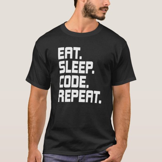 T-shirt Programmateur de codage de codage de répétition du (Devant)