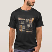 T-shirt Programmateur de Geek de Glitch Binary Code Rétro (Devant)