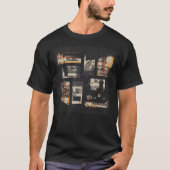 T-shirt Programmateur de Geek de Glitch Binary Code Rétro (Devant)