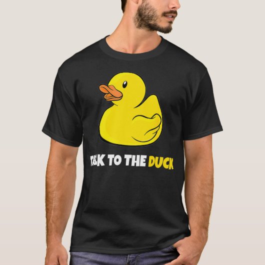 T-shirt Programmateur de logiciels Débuggi de canard en ca (Devant)
