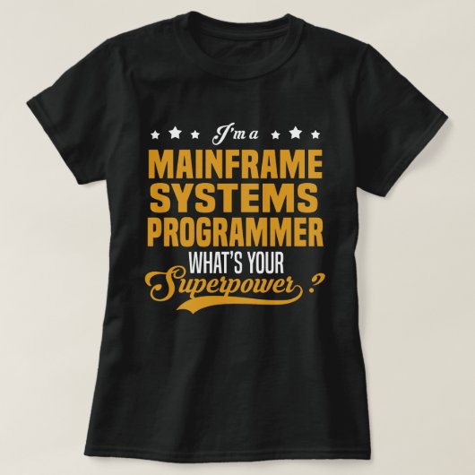 T-shirt Programmateur de systèmes mainframe (Design devant)
