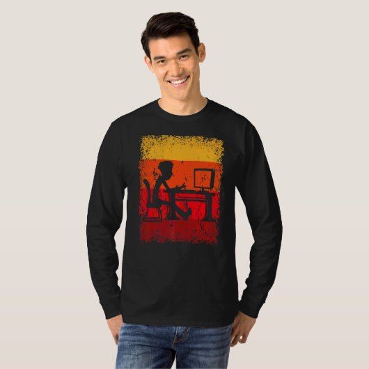 T-shirt Programmateur de travail de bureau Programmation H (Devant entier)