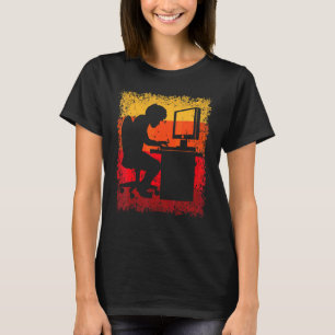 T-shirt Programmateur de travail de bureau Programmation H