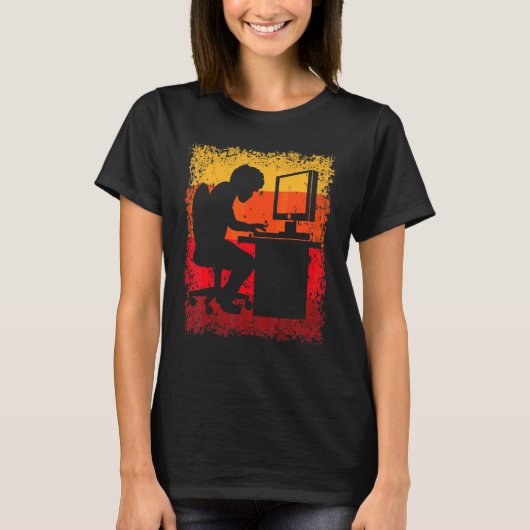 T-shirt Programmateur de travail de bureau Programmation H (Devant)