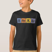 T-shirt Programmateur d'éléments de Hacker Chemist (Devant)