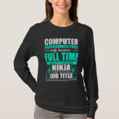 T-shirt Programmateur informatique Chef Multi Tasking Ninj (Devant)