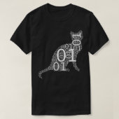 T-shirt Programmateur informatique de codage de chat binai (Design devant)