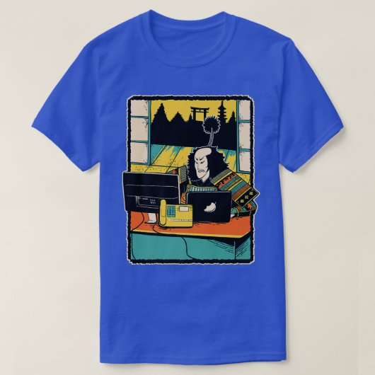 T-shirt Programmateur Samurai Ordinateur Nerd Programmer (Design devant)