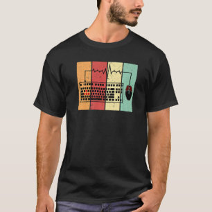 T-shirt Programmateurs de codage rétrospectif Ordinateur J