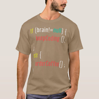 T-shirt Programmation amusante de café