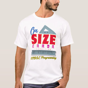 T-shirt Programmation Cobol En Condition D'Erreur De Taill
