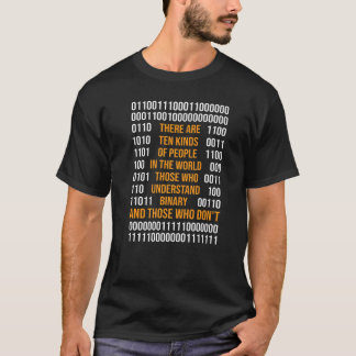 T-shirt Programmation Code Binaire Il Y A 10 Types De Peop