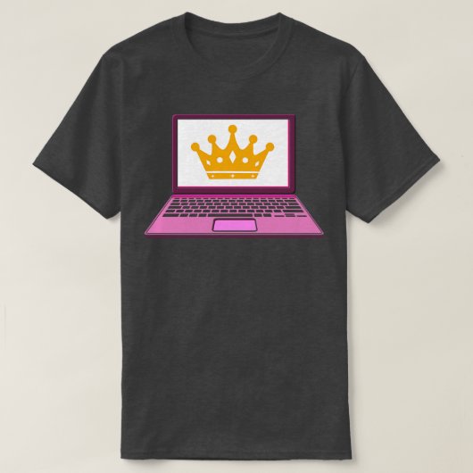 T-shirt Programmation Coding Girl Queen (Design devant)