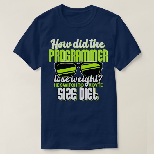 T-shirt Programmation Comment le programmeur a-t-il perdu  (Design devant)