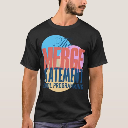 T-shirt Programmation dans Cobol avec instructions de fusi (Devant)