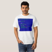 T-shirt Programmation de C (Devant entier)